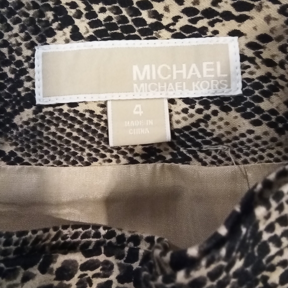 Michael Michael Kors Reptile Print Pencil Skirt. - Picture 8 of 11